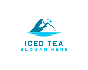 Mountain Iceberg Peak logo design