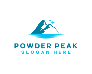 Ski - Mountain Iceberg Peak logo design