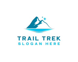 Hike - Mountain Iceberg Peak logo design