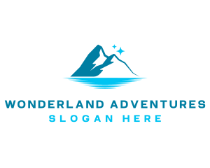 Mountain Iceberg Peak logo design