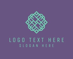 Interior Design - Tile Parquet Pattern logo design
