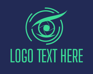 Ophthalmologist - Eye Shutter Lens logo design