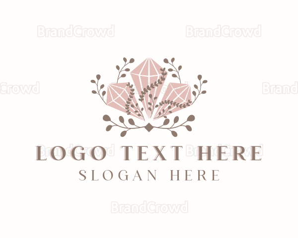 Diamond Crystal Gemstone Logo