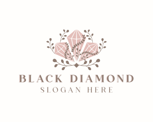 Diamond Crystal Gemstone logo design