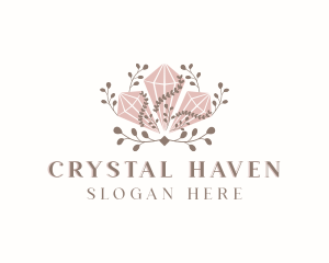 Diamond Crystal Gemstone logo design