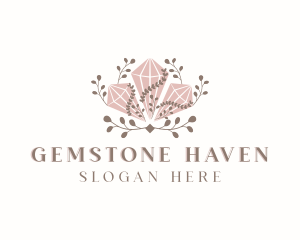 Diamond Crystal Gemstone logo design