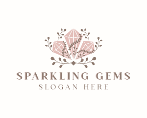 Diamond Crystal Gemstone logo design