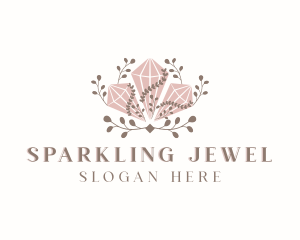 Diamond Crystal Gemstone logo design