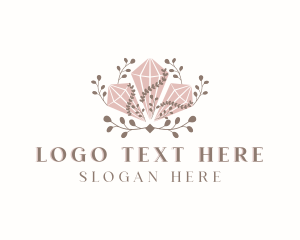 Artist - Diamond Crystal Gemstone logo design