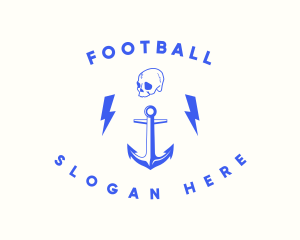 Anchor Skull Marine Logo