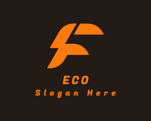 Electric Bolt Letter F Logo