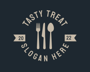 Yummy - Food Dining Emblem Wordmark logo design