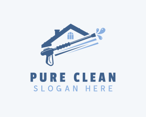 Pressure Washer Home logo design