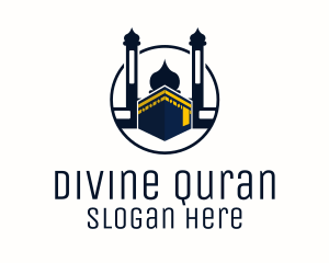 Quran - Islamic Mecca Kaaba Mosque logo design