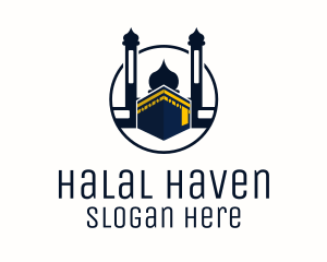 Islamic - Islamic Mecca Kaaba Mosque logo design