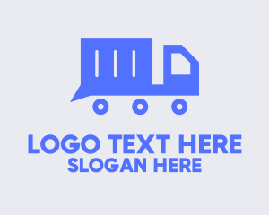 Social Media - Blue Truck Messaging logo design