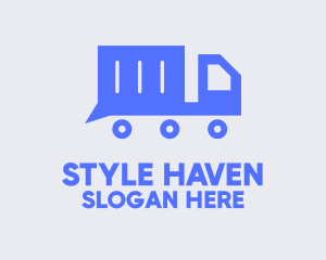 Trailer - Blue Truck Messaging logo design