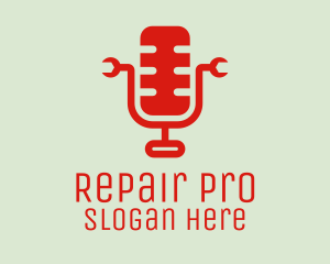 Audio Mic Repair  logo design