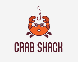 Crab Fishing Bait  logo design