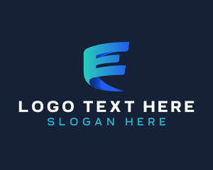Gradient - Creative Marketing Letter E logo design