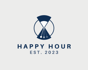 Hour Glass Pendulum logo design