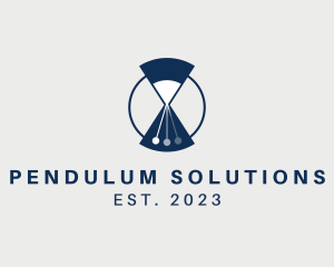 Pendulum - Hour Glass Pendulum logo design