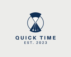 Minute - Hour Glass Pendulum logo design