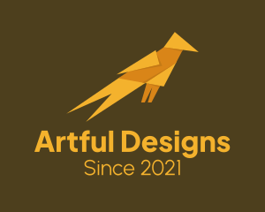 Origami Bird Art logo design