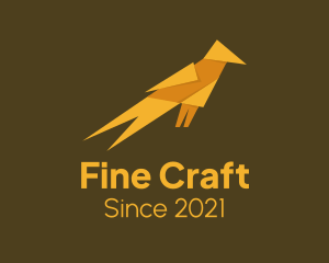 Origami Bird Art logo design