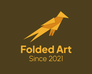 Origami - Origami Bird Art logo design