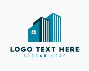 Residential - Real Estate Tower Building logo design