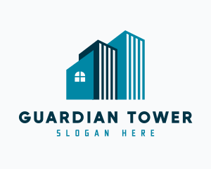 Real Estate Tower Building logo design