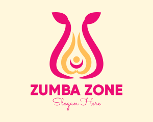 Zumba - Beauty Wellness Spa logo design