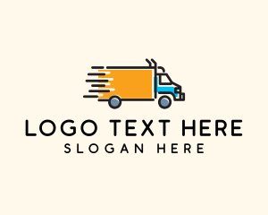 Transport - Delivery Truck Logistics logo design