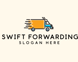 Delivery Truck Logistics logo design