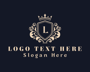 Expensive - Expensive Royal Shield Letter logo design