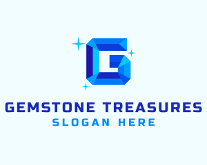 Shiny Gem Letter G logo design