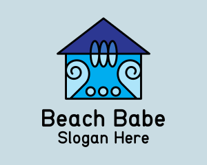 Summer Beach House  logo design