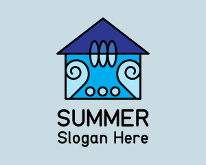 Summer Beach House  logo design