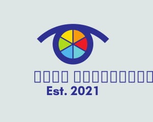 Optometrist - Multicolor Contact Lens logo design