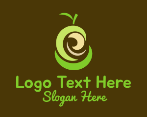 Rootcrop - Fresh Organic Pear logo design