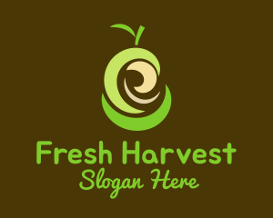 Fresh Organic Pear  logo design