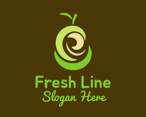 Fresh Organic Pear  logo design