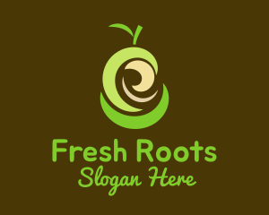 Fresh Organic Pear  logo design