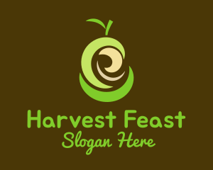 Fresh Organic Pear  logo design