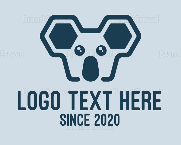 Geometric Koala Animal Logo | BrandCrowd Logo Maker