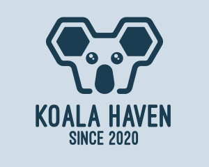 Koala - Geometric Koala Animal logo design