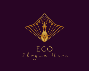 Decor - Gold Premium Peacock logo design