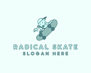 Skateboard - Pet Dog Skateboard logo design