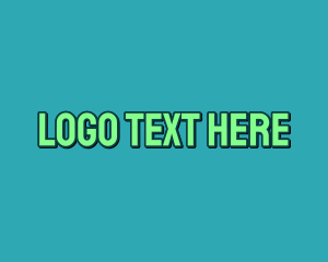 Minimalist - Green Tall Wordmark logo design